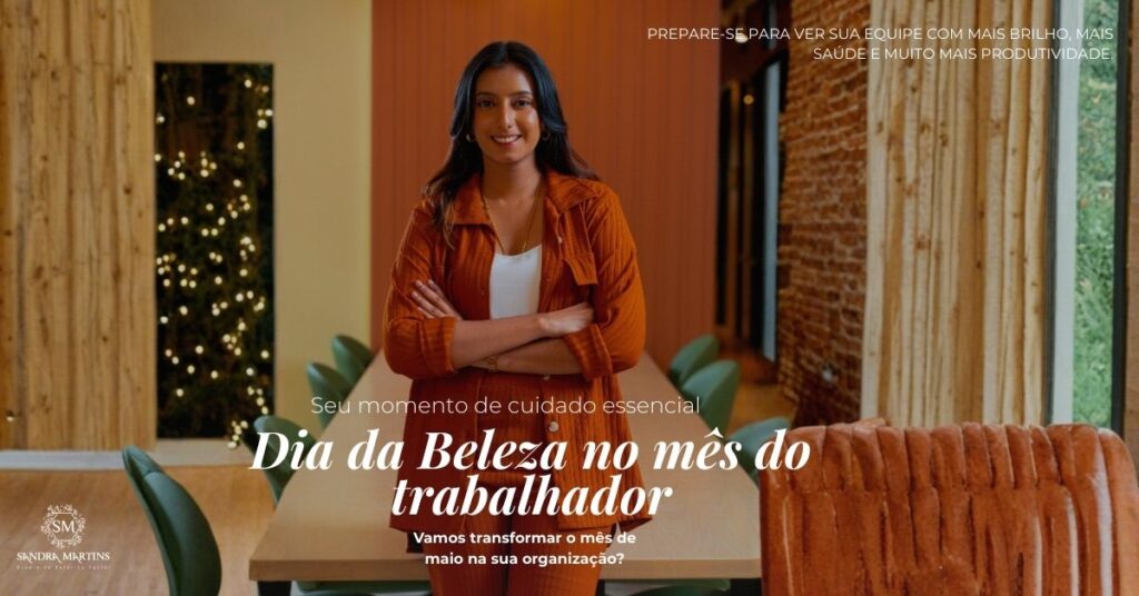 Dia da Beleza em Brasília: Valorize sua Equipe no Mês do Trabalhador. O mês de maio é dedicado àqueles que movem a capital do país. No entanto, a rotina intensa nos escritórios do Plano Piloto ou no comércio de Taguatinga muitas vezes deixa marcas: estresse, cansaço facial e o impacto severo do clima seco de Brasília. O Studio Sandra Martins oferece uma solução exclusiva de bem-estar e saúde da pele para o ambiente corporativo e órgãos governamentais. Leve para sua equipe uma pausa regeneradora que une tecnologia de ponta e cuidado humanizado, transformando o ambiente de trabalho em um espaço de valorização e renovação.