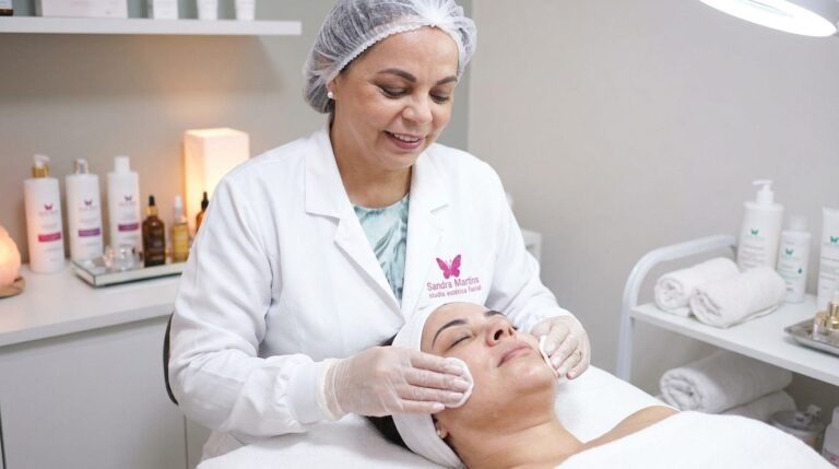 Limpeza de pele realmente funciona? A verdade sobre o cuidado profissional em Brasília. Você já sentiu que, por mais que use produtos caros em casa, sua pele continua com poros obstruídos, oleosidade descontrolada ou sem aquele brilho saudável? Se sim, você provavelmente já se perguntou: "Limpeza de pele realmente funciona ou é apenas um gasto extra?". Olá, sou Sandra Martins. Como Esteticista Facial em Brasília há 16 anos, graduada em Estética e Cosmética e atualmente cursando Biomedicina, já realizei mais de 4.000 atendimentos em Taguatinga. E eu te afirmo com a autoridade de quem vive o dia a dia da cabine: a limpeza de pele funciona, e é o alicerce de qualquer rosto saudável. Mas existe um abismo entre "passar um produto" e realizar um procedimento técnico de alta performance. Acredito verdadeiramente que, ao entregar saúde e autoestima através do toque e da ciência, posso fazer a diferença na vida das pessoas. Neste artigo, vou desmistificar o que é a limpeza de pele profissional e por que ela é indispensável para quem vive no clima desafiador do Distrito Federal.