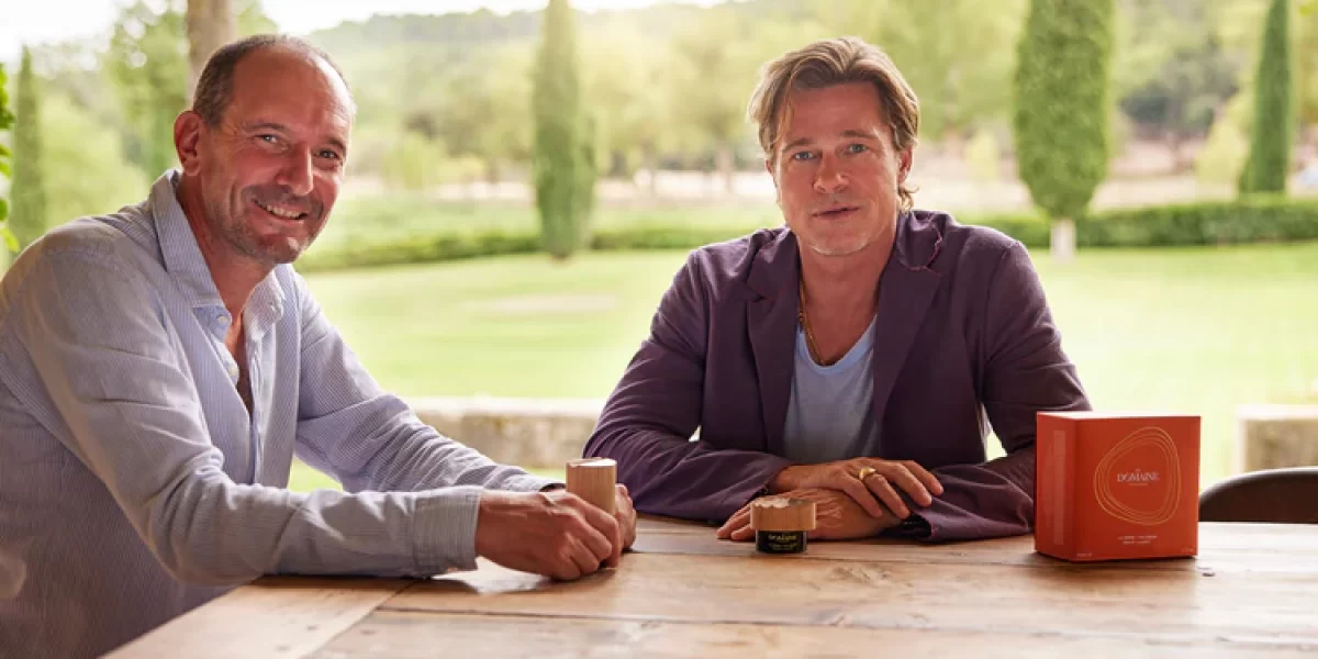 Brad Pitt lança linha Le Domaine Skincare usando subprodutos dos vinhedos do Rhône